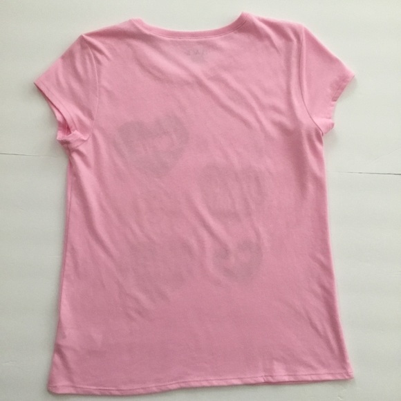 Children’s Place Girls Shirt Pink Candy Hearts Size XL 14 - Picture 2 of 6